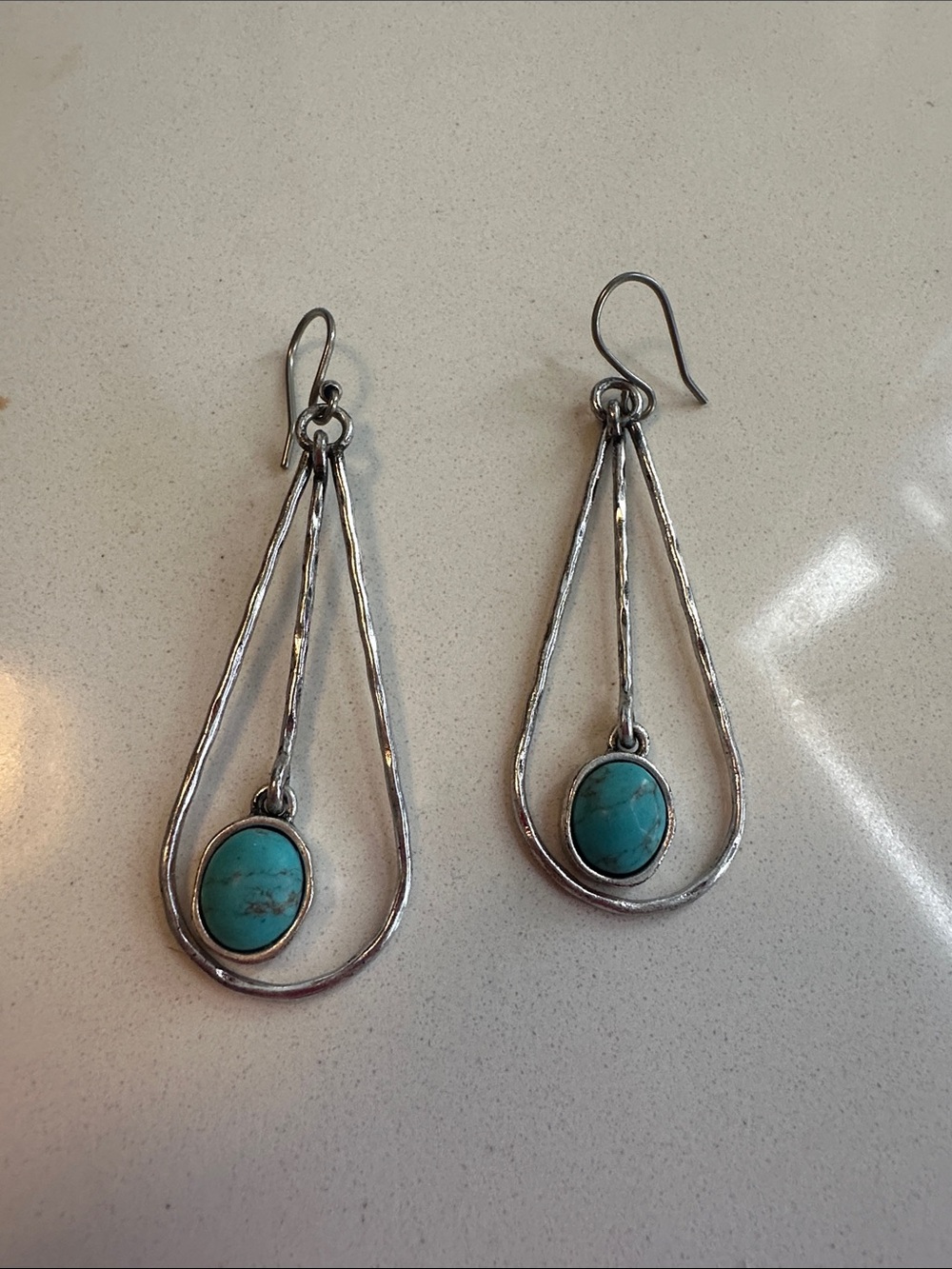 Turquoise and SS Earrings